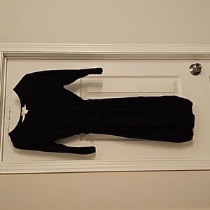 H&M black beaded sweater dress